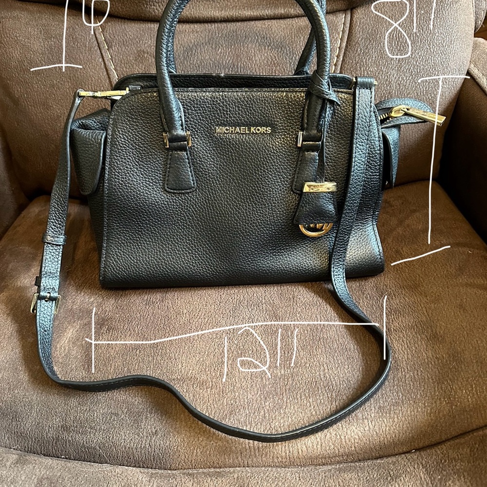 Michael Kors Black Leather Handbag